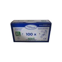 Rukavice nitrilov� modr�, nep�drovan� (ve�kos� XL) [100 ks]