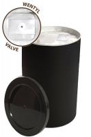 tuba �ierna, matn� s kovov�m dnom a ALU membr�nou a ventilom